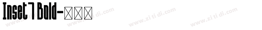 Inset7 Bold字体转换